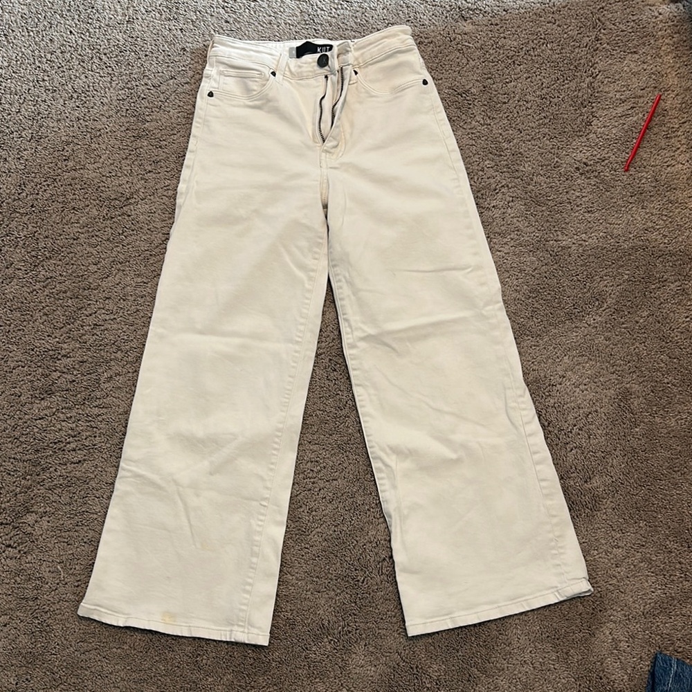Women's White Wide-Leg Jeans